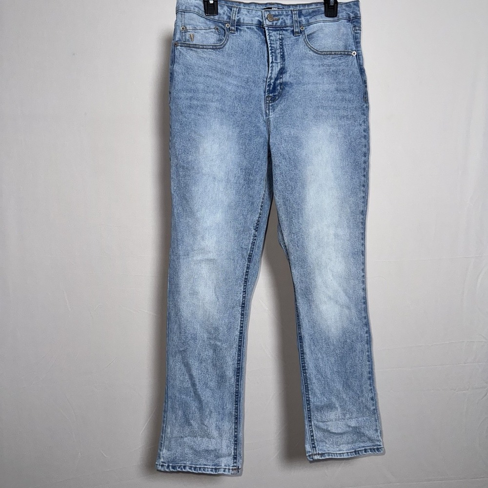 Frye Women's Light Wash‎ Straight Stretch Denim Jeans Mid Rise 5-Pocket Blue